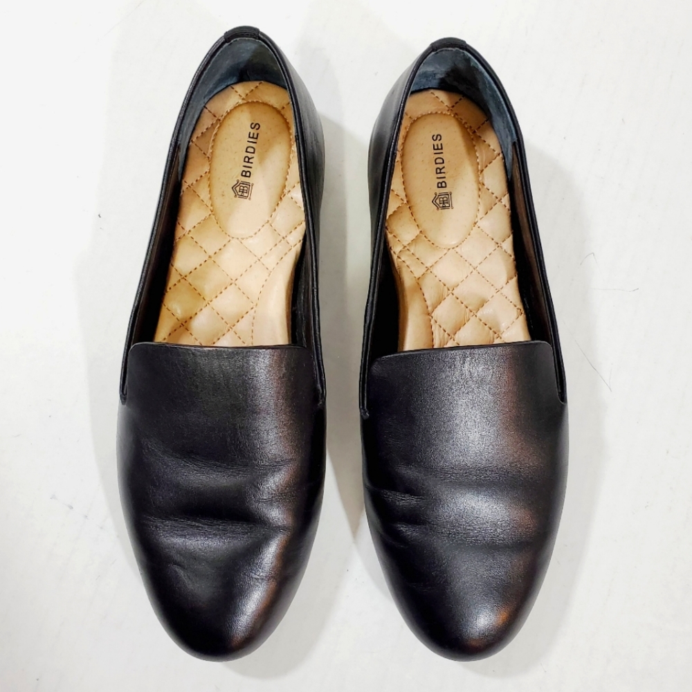 Birdies Leather Flat Starling Shoes Size 7